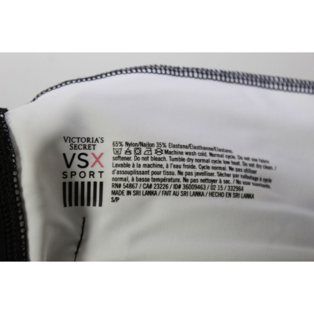 Victoria's Secret VSX Sports Jacket Legging Pants Set Blk Wht Colorblock XS / S - Picture 13 of 14